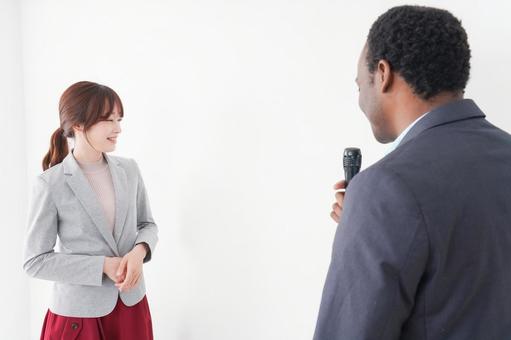 ライフスタイル ライフスタイル 英語力,女性,説明会の写真素材