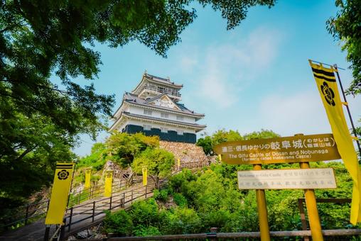 【岐阜】山頂の岐阜城 2025 【岐阜】山頂の岐阜城 2025 岐阜,岐阜公園,パワースポットの写真素材