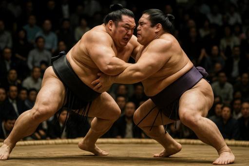相撲の取組 相撲の取組の写真