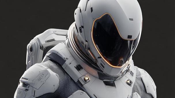 サイエンスフィクションの背景に！宇宙服の写真