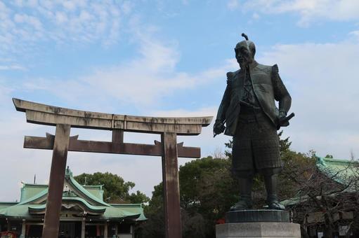Photo, toyotomi hideyoshi, toyokuni shrine, torii, 