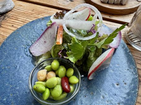 生野菜サラダ 生野菜サラダ 料理,食べ物,洋食の写真素材