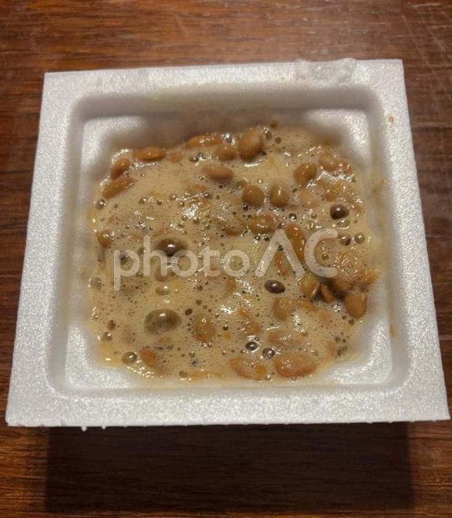 R7.06.02　梅風味黒酢だれ納豆 納豆,梅風味,黒酢だれの写真素材