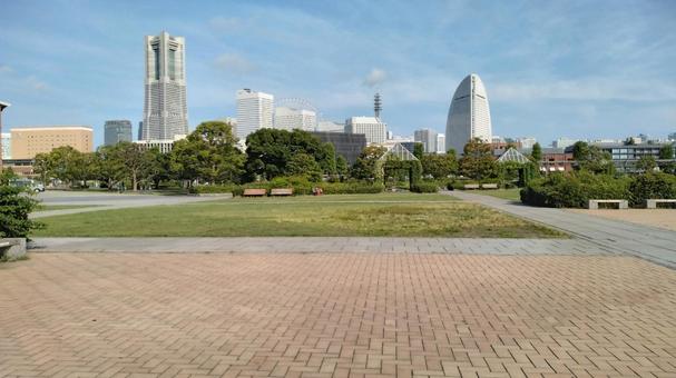 朝のみなとみらい 朝のみなとみらい みなとみらい,横浜,朝の写真素材
