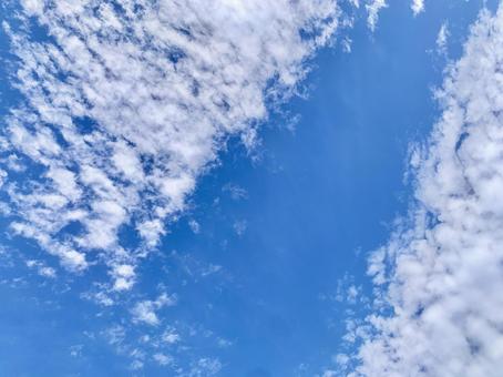 秋の青空 秋の青空の写真