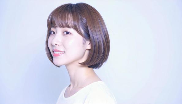 ヘアスタイルモデルの写真
