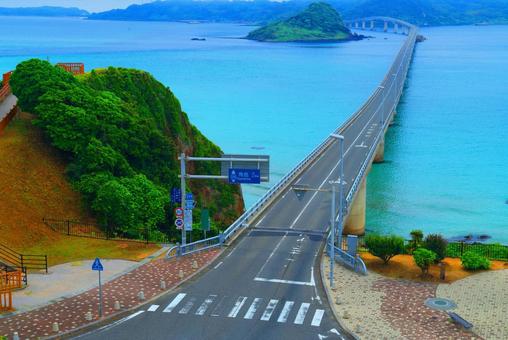 角島大橋 角島大橋 角島大橋,角島,橋の写真素材