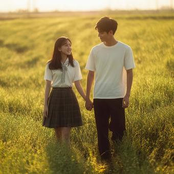 穏やかな自然の中のポートレート 穏やかな自然の中のポートレートの写真