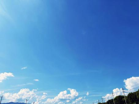 良く晴れた日の空模様 良く晴れた日の空模様の写真