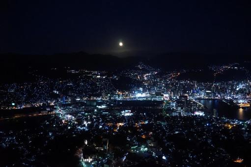 稲佐山から望む長崎市の夜景5 稲佐山から望む長崎市の夜景5の写真