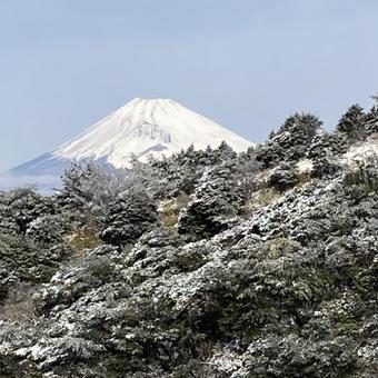 Photo, fuji mountain, snow, snow makeup, 