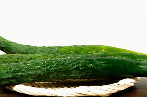 Photo, japanese cucumber (cucumis sativus var. japonica), cucumber, green and yellow vegetables, 