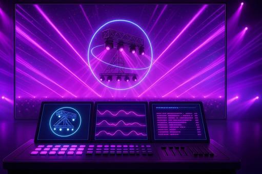 ステージ照明制御の写真