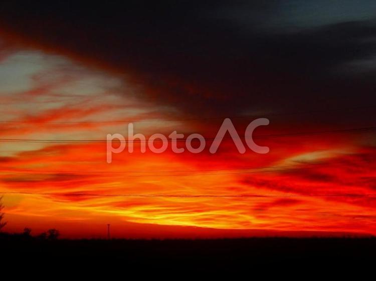 宮古島の夕焼け 夕陽,夕焼け,太陽の写真素材