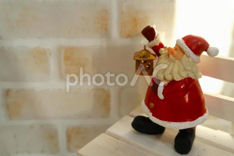 小さなサンタクロース クリスマス,サンタクロース,飾りの写真素材