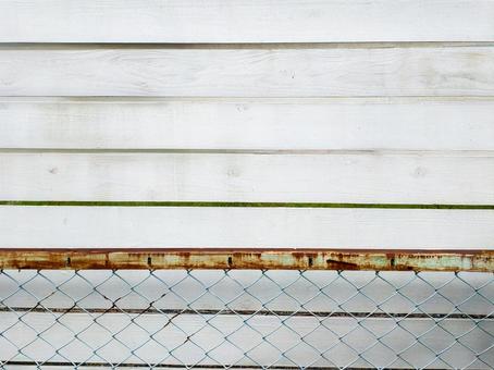 白い木製の柵とフェンス 柵,木,白の写真素材