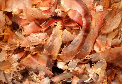 Dried bonito flakes, shaved bonito flakes, thin shavings, JPG