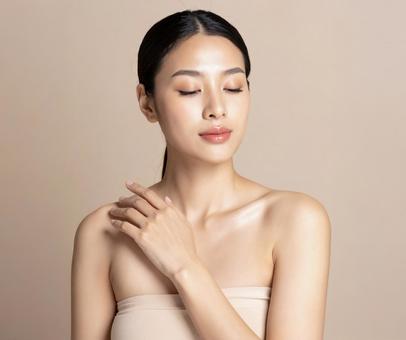 デコルテ ビューティー モデル日本人女性 デコルテ ビューティー モデル日本人女性の写真