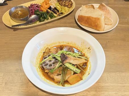 野菜たっぷりのカフェランチ カフェ,カフェランチ,ヘルシーの写真素材