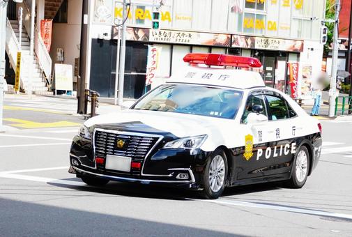 パトカー パトカー パトカー,警察,車の写真素材