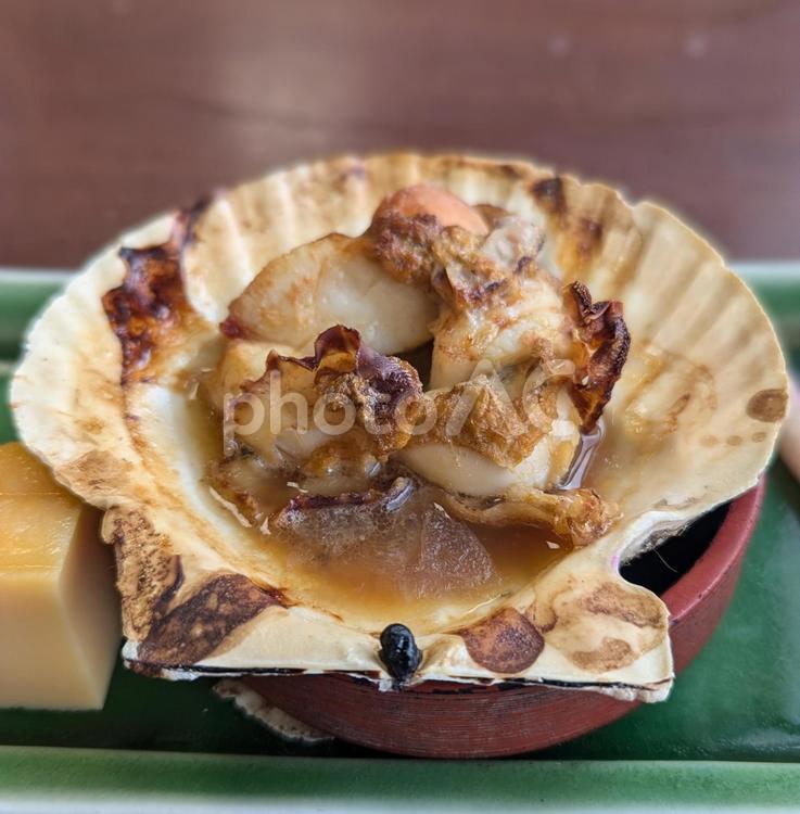 帆立のバター焼き 帆立のバター焼き,帆立,バターの写真素材