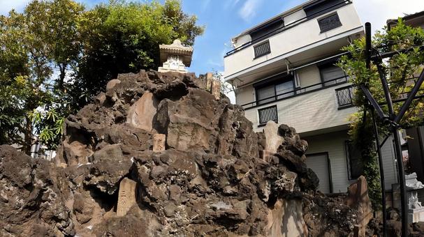 東京都足立区綾瀬４丁目　綾瀬稲荷神社 東京,足立区綾瀬,綾瀬稲荷神社の写真素材