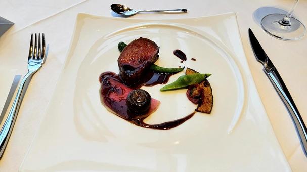 結婚式の試食会のお料理 試食会,牛肉,野菜の写真素材