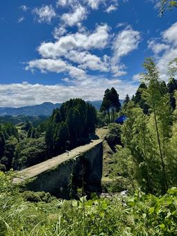 通潤橋 通潤橋 通潤橋,国宝,熊本県の写真素材