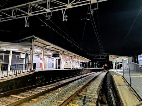 山陽電鉄、山陽曽根駅、ホーム 山陽電鉄、山陽曽根駅、ホーム 山陽電鉄,本線,山陽曽根駅の写真素材