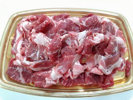 すき焼き用牛肩ロース切り落とし すき焼き用牛肩ロース切り落とし,すき焼き,牛肉の写真素材