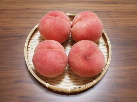 桃５ 桃,果物,食べ物の写真素材