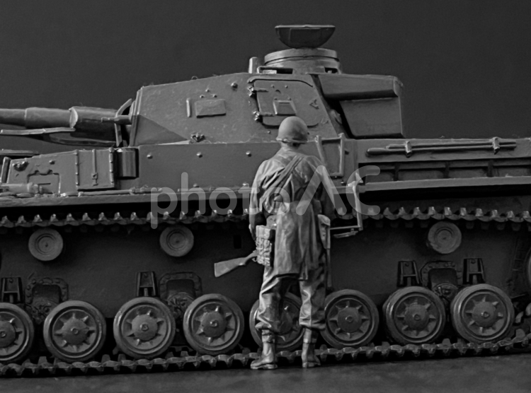 おもちゃの戦車 プラモデル,おもちゃ,タンクの写真素材