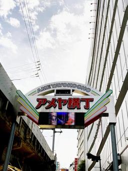 東京風景・アメ横 アメ横,アメヤ横丁,上野アメ横の写真素材