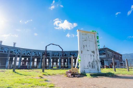 大分県　玖珠町　旧豊後森機関庫 旧豊後森機関庫,豊後森機関庫,大分の写真素材