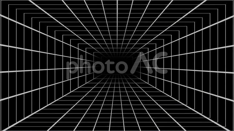 3D空間の背景　黒 グリッド,背景,素材の写真素材