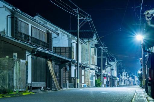 夜の美々津 重要伝統的建造物群保存地区 夜の美々津 重要伝統的建造物群保存地区 歴史的建造物,観光名所,観光スポットの写真素材