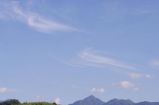 早朝の夏空 早朝の夏空の写真
