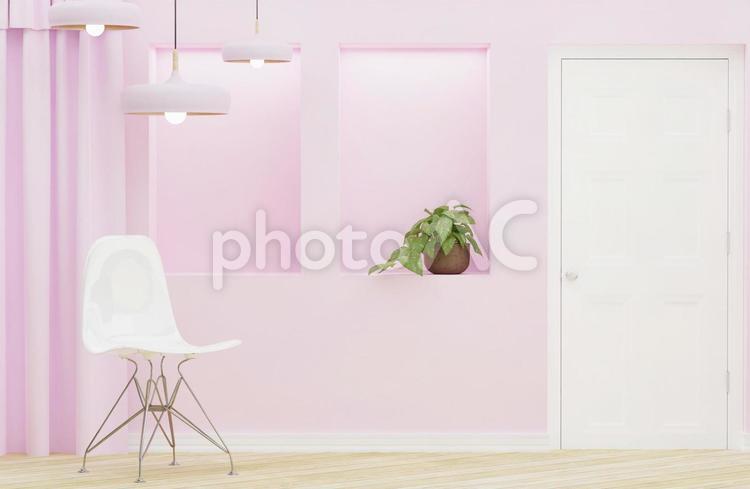 爽やかな朝に撮影されたピンクインテリアのイメージ ブログ,ライフプラン,ライフスタイルの写真素材