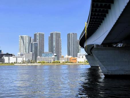 豊洲公園から見た東京の街 2025年春 豊洲公園から見た東京の街 2025年春 シーサイド,五月晴れ,江東区の写真素材