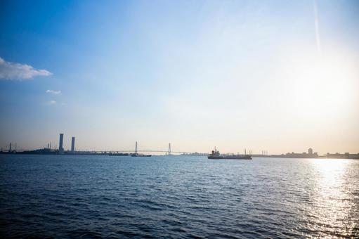 名古屋港の風景 名古屋,港,ガーデン埠頭の写真素材