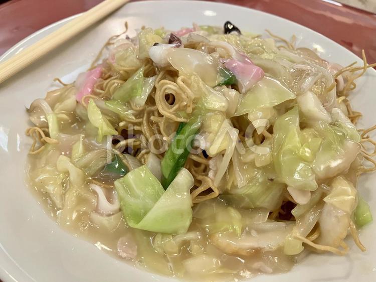 おいしい長崎の名物料理「皿うどん」 皿うどん,名物,長崎の写真素材