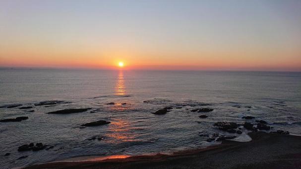 日の出 初日の出,太陽,夜明けの写真素材