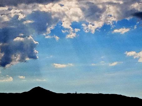 出雲の空 出雲の空 出雲,島根,光の写真素材