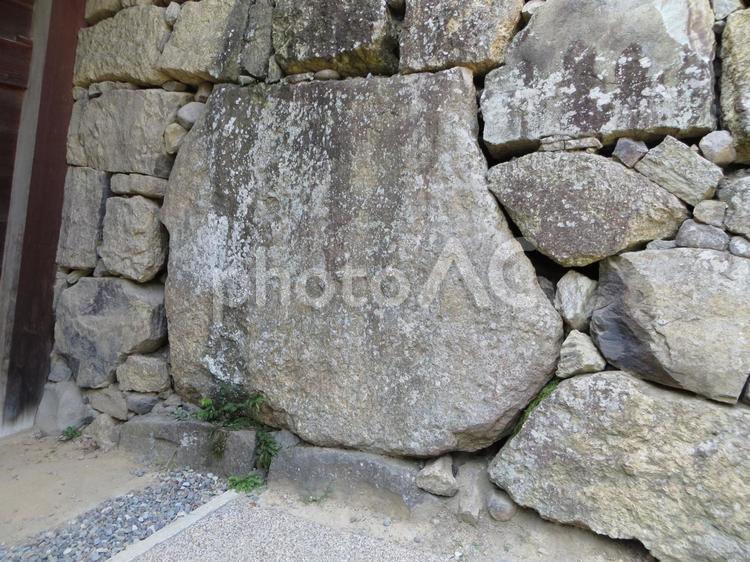 上田城　東虎口櫓門脇の真田石 上田城,真田幸村,真田信繫の写真素材