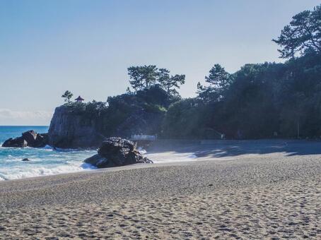 【高知県】高知市・桂浜 桂浜,龍王岬,高知市の写真素材
