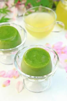 Matcha pudding, JPG