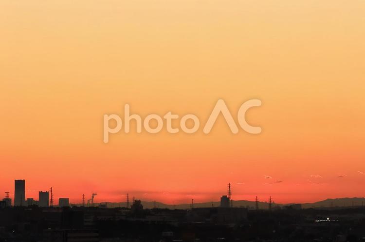 朝焼け　日の出　dawn  朝焼け,夜明け,朝焼け雲の写真素材