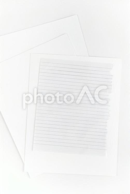 画用紙とノートの1ページ モックアップ,物撮り,紙の写真素材