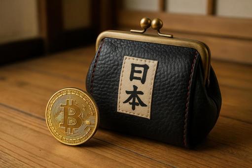 ビットコインと日本の財布の写真