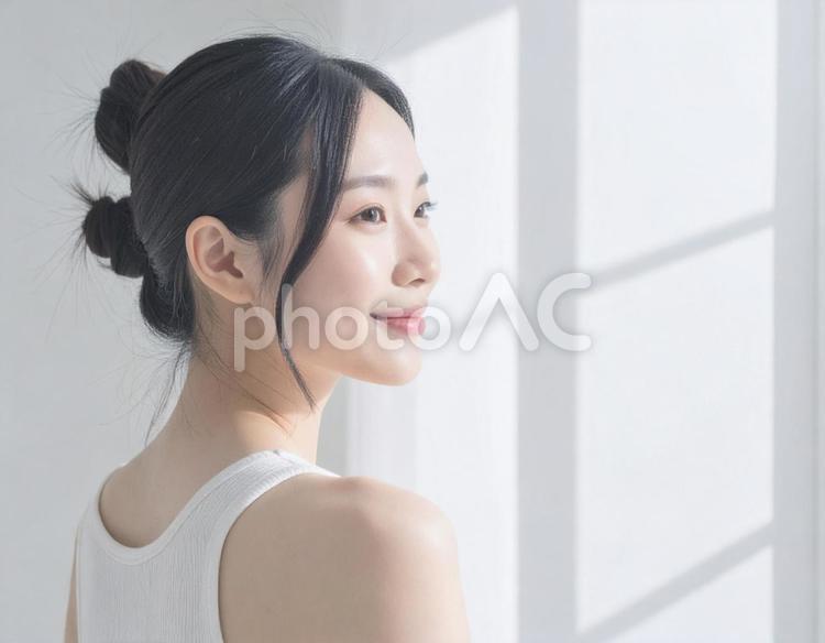 化粧品・美容イメージの女性 13 女性,美容,微笑みの写真素材